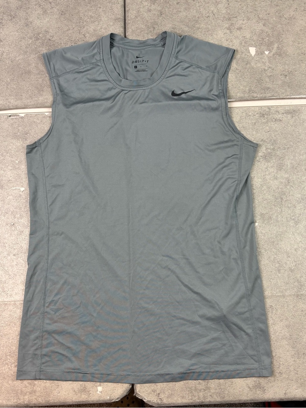 Gray nike dri fit tank top